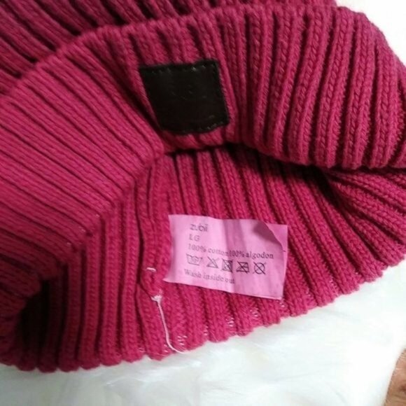 Zubii Hat beannie Hat Real Fur Pom Pom Ski Snow Snowboard - Picture 8 of 8